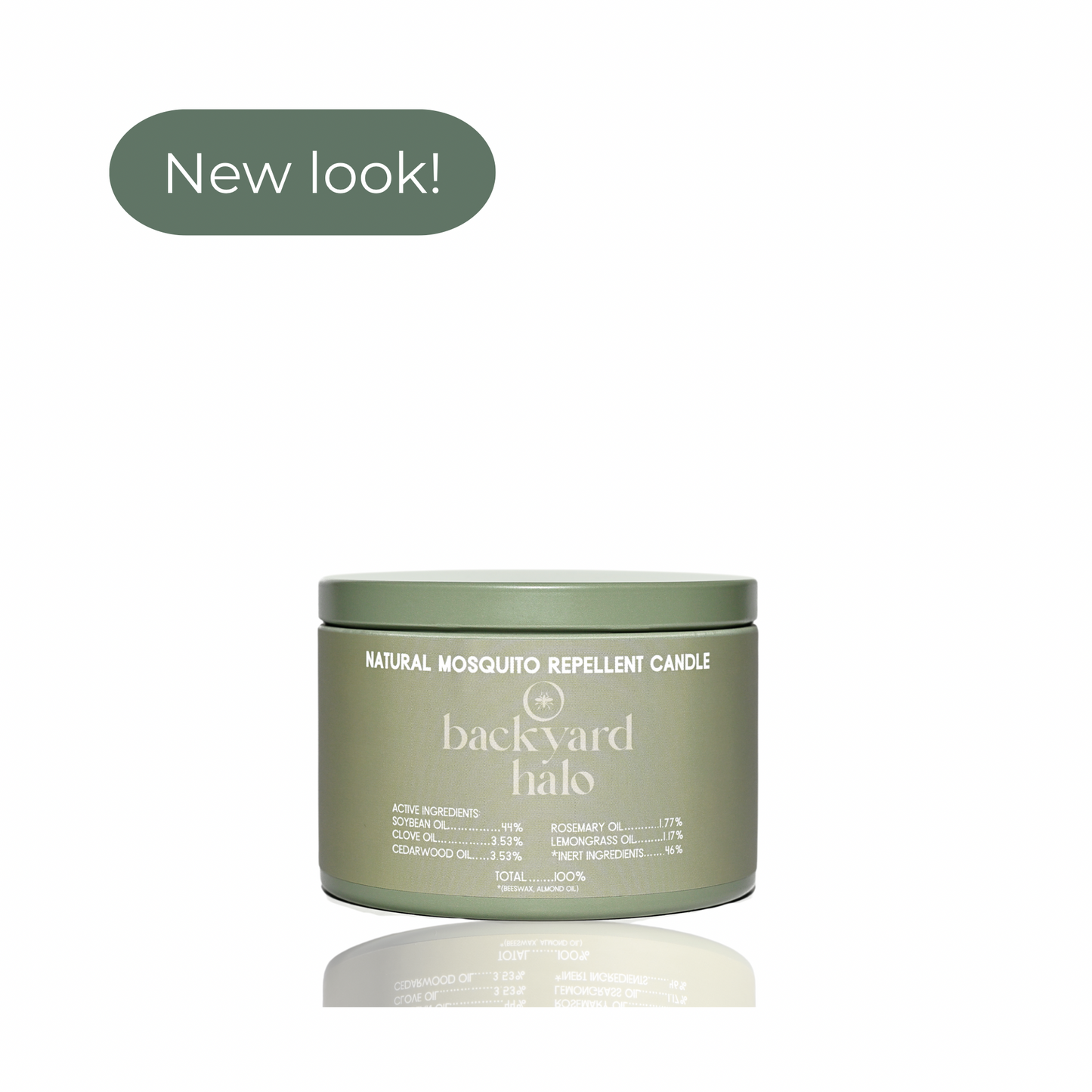 100% Beeswax Mosquito Repellent Candle