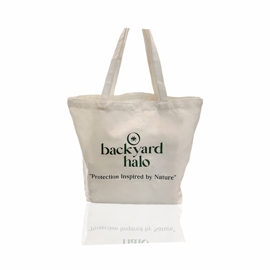 Backyard Halo Canvas Tote